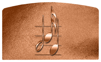 DACRO-382-CP Music Notes Copper